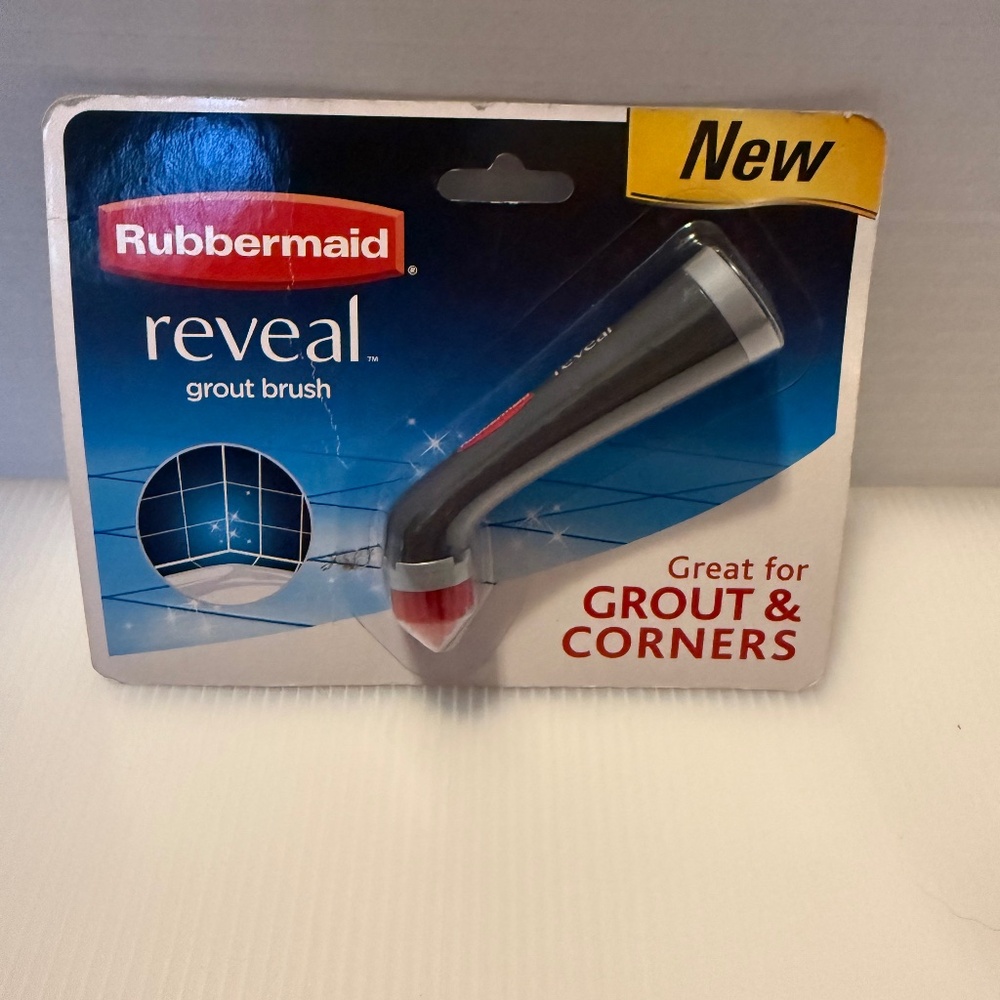 Rubbermaid Reveal Stiff Bristles 6.5" Tile Grout Cleaning Brush Refill 1839688